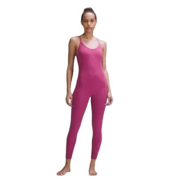 NWT lululemon Align  Cross-Back Bodysuit 25" **Washed Mauve WAHM Sz 10 - Picture 1 of 11